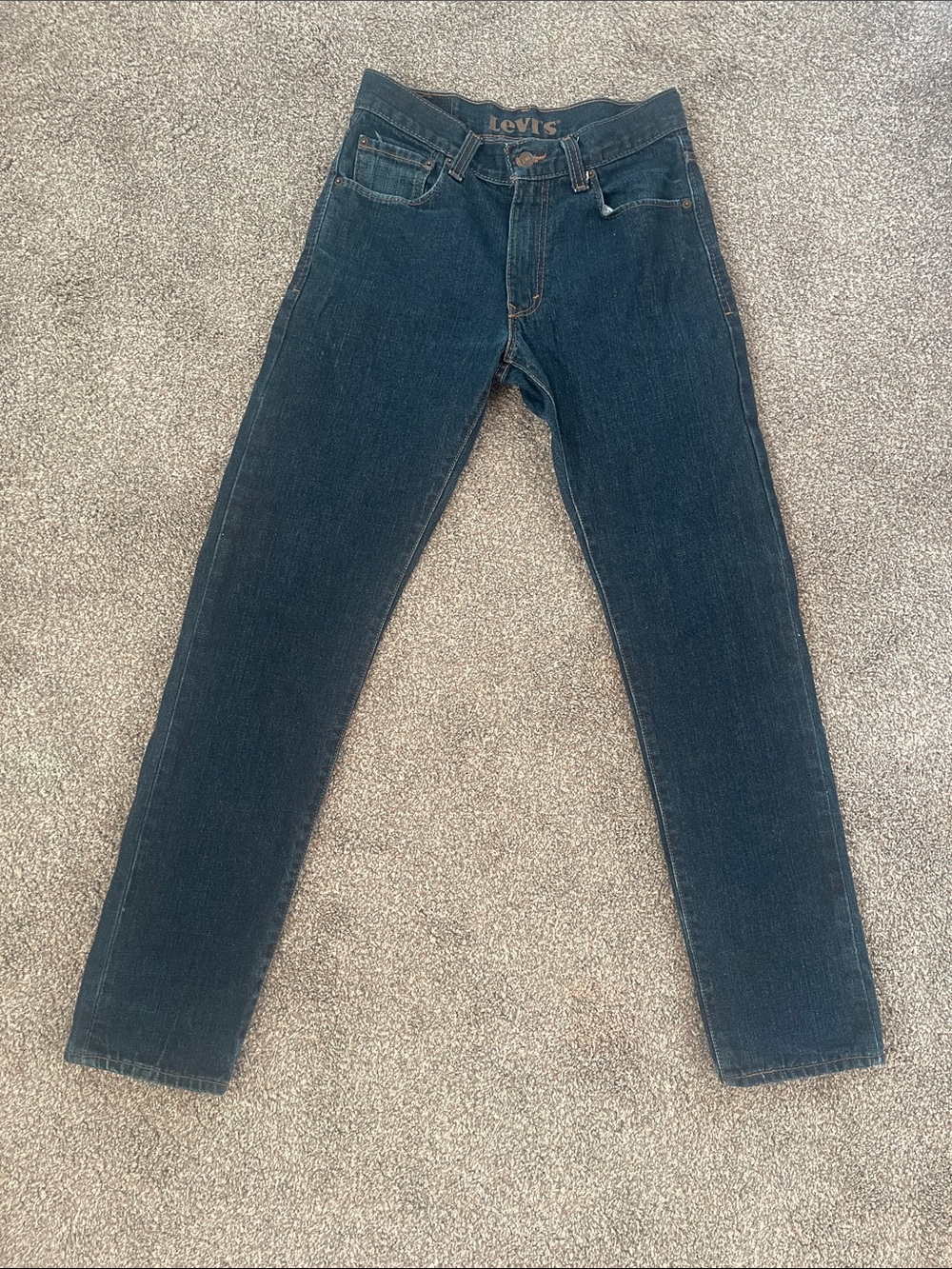 Levi's Men's Navy Slim Straight Jeans